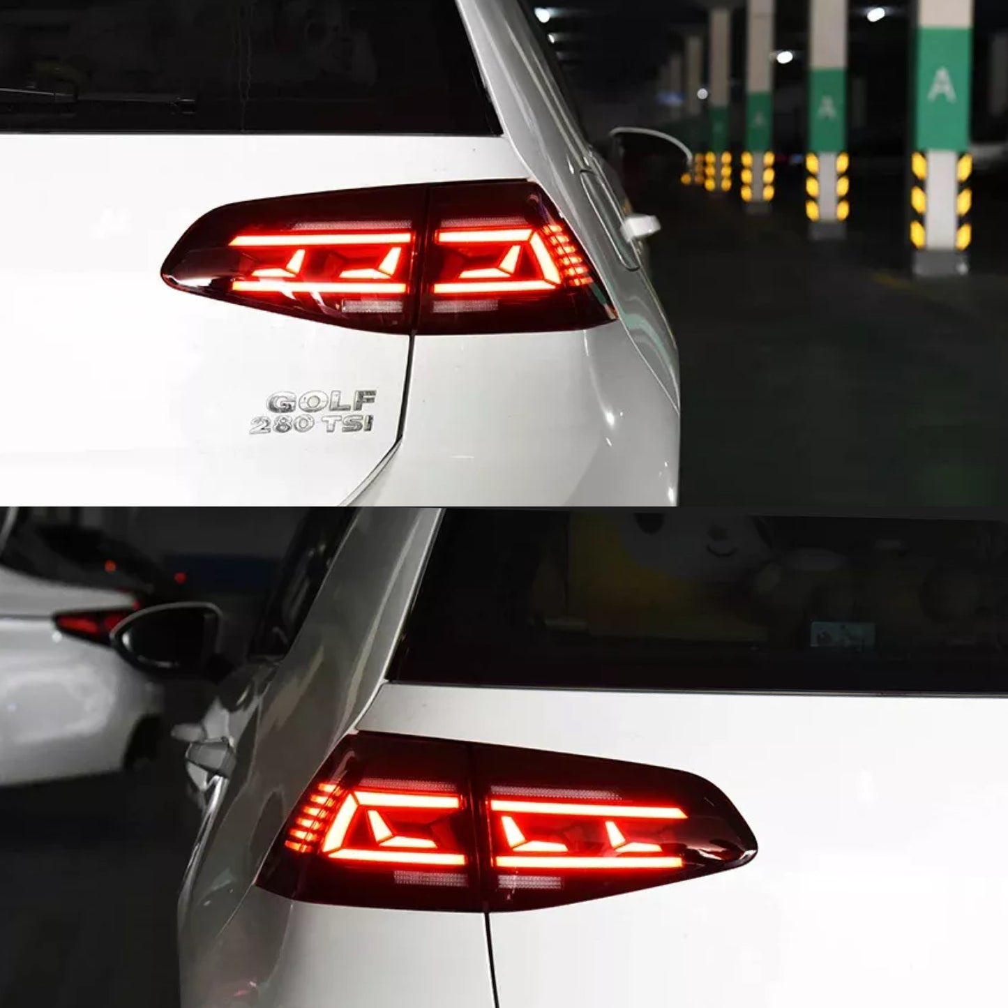 VW golf MK7 Animation Style LED Tail Lights 2013-17 + Swiping Indicators