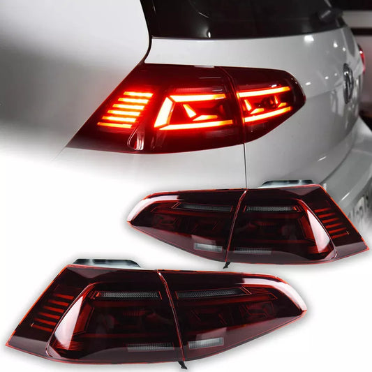 VW golf MK7 Animation Style LED Tail Lights 2013-17 + Swiping Indicators