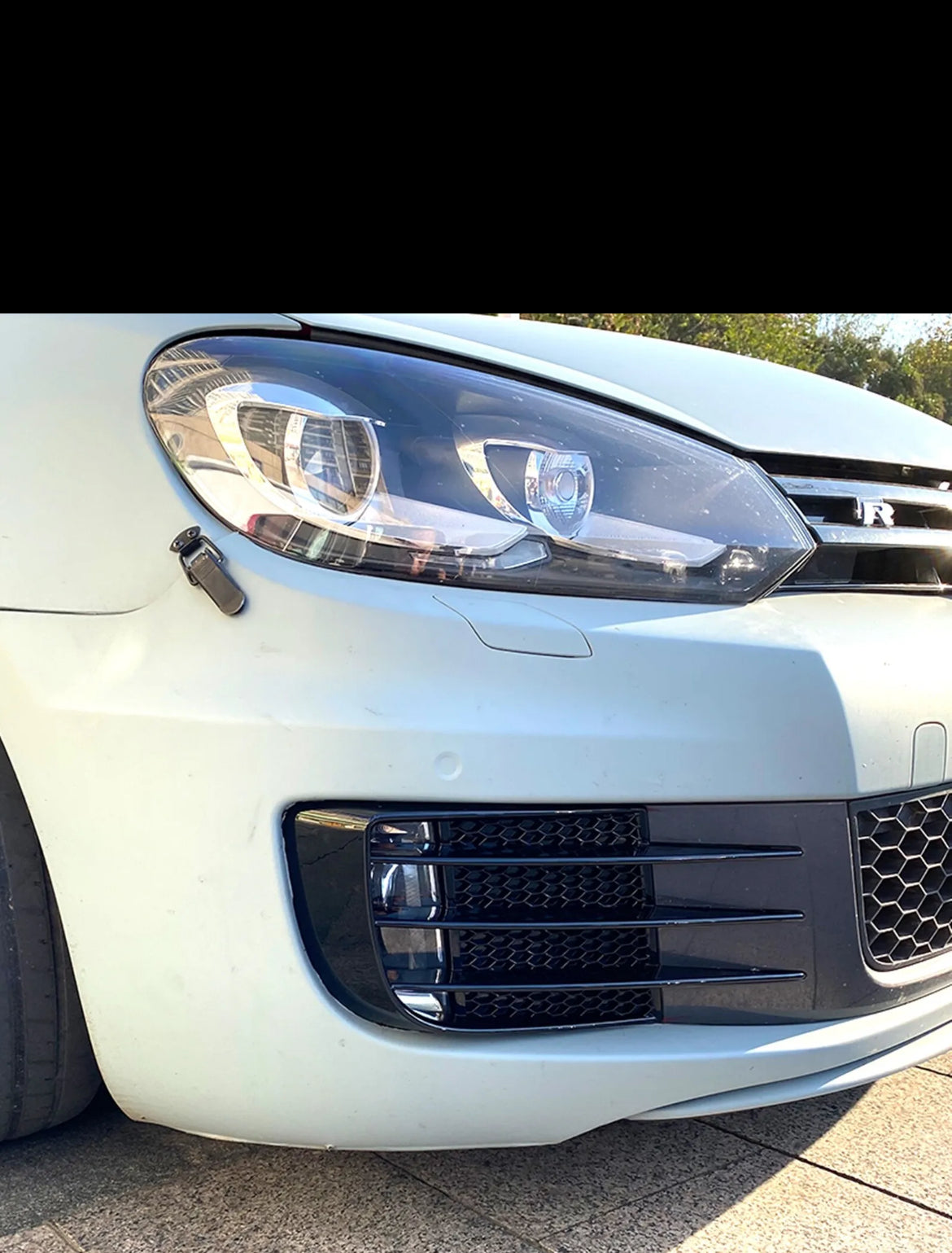 Fog Light Air Vent Grille For VW Golf 6 2008-2013 MK6 GTI GTD