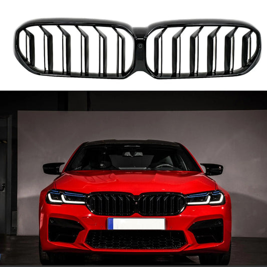 BMW 5 Series G30/G31 2020+ LCI Upgrade Front Grill In Gloss Black - M5 Look