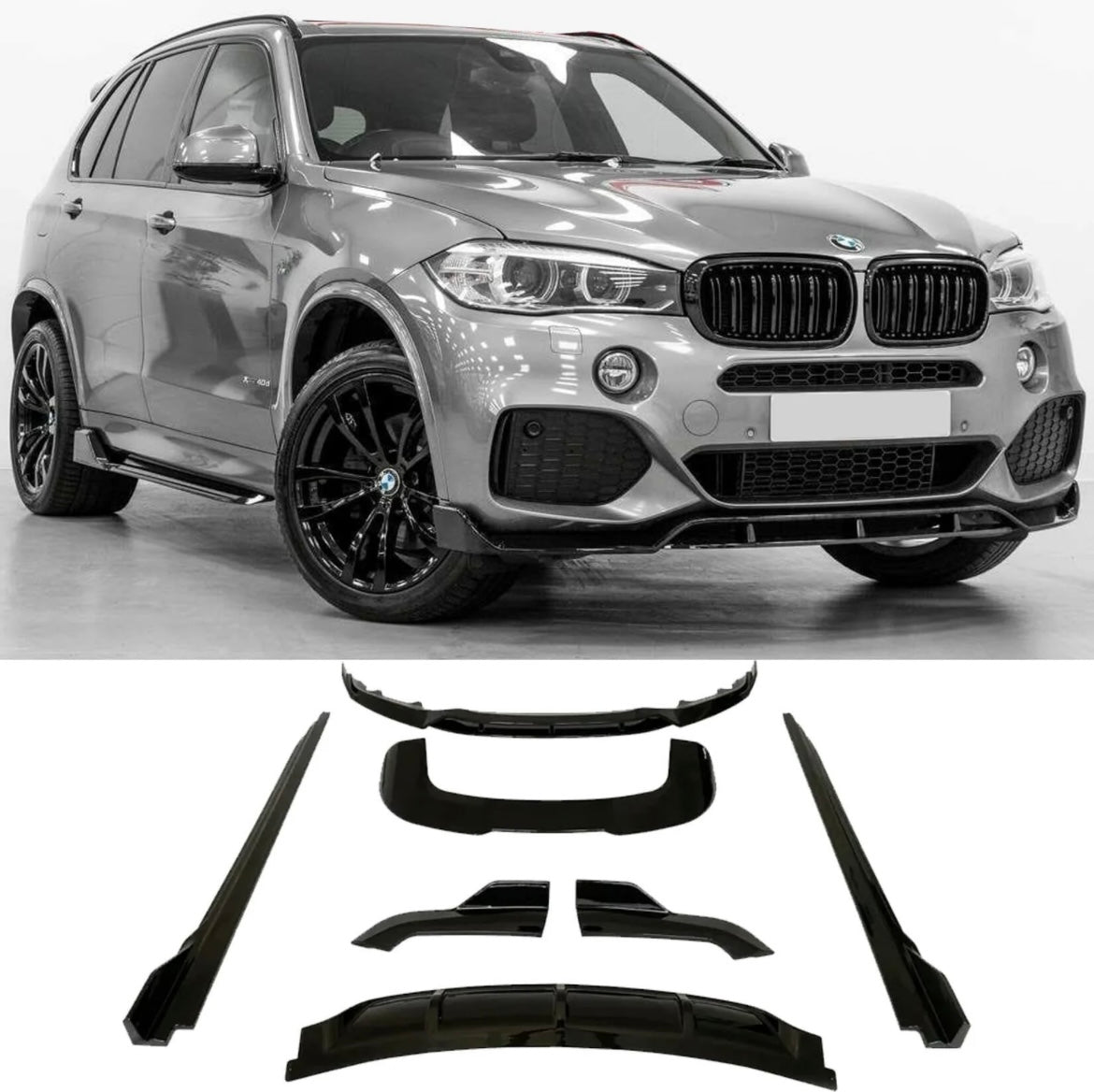 BMW X5 F15 2013-2018 M SPORT - BLACK KNIGHT FULL AERO KIT IN GLOSS BLACK
