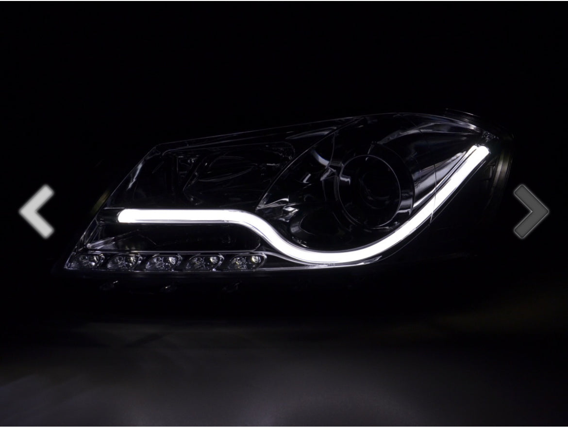 Daylight headlights LED DRL look VW Passat B7 3C 10- chrome