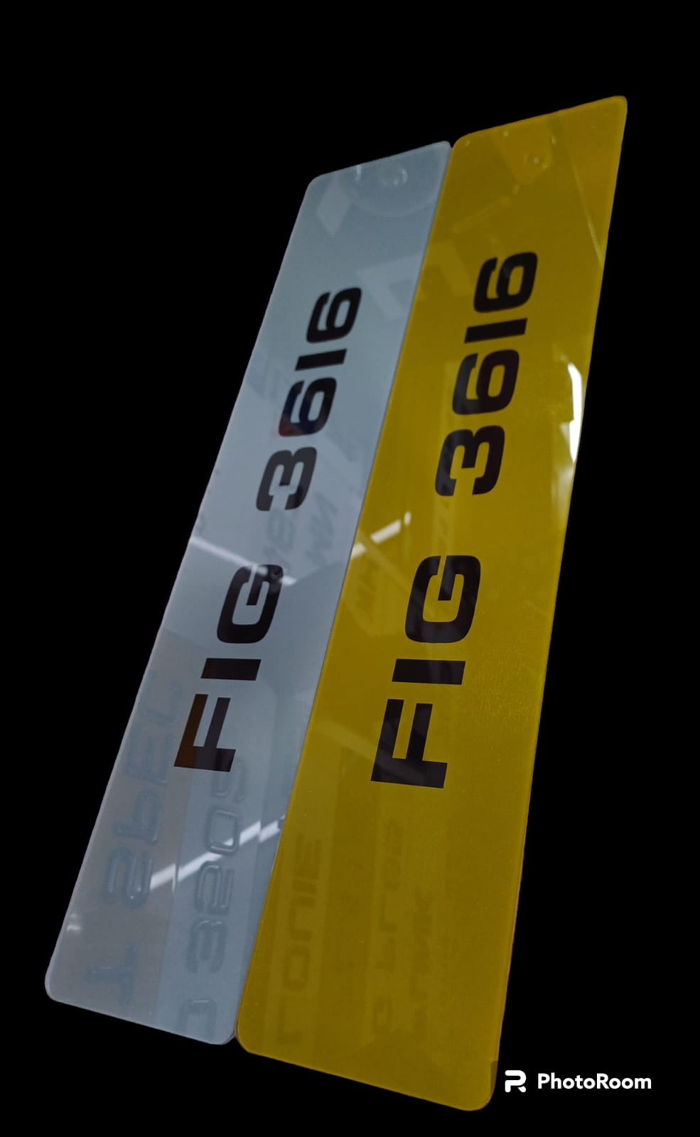 Printed 1 White / 1 Yellow Tinted