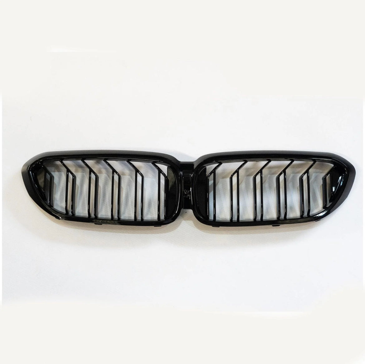 BMW 5 Series G30 2018-2020 Old To New M5 Look Dual Slat Front Grille In Gloss Black