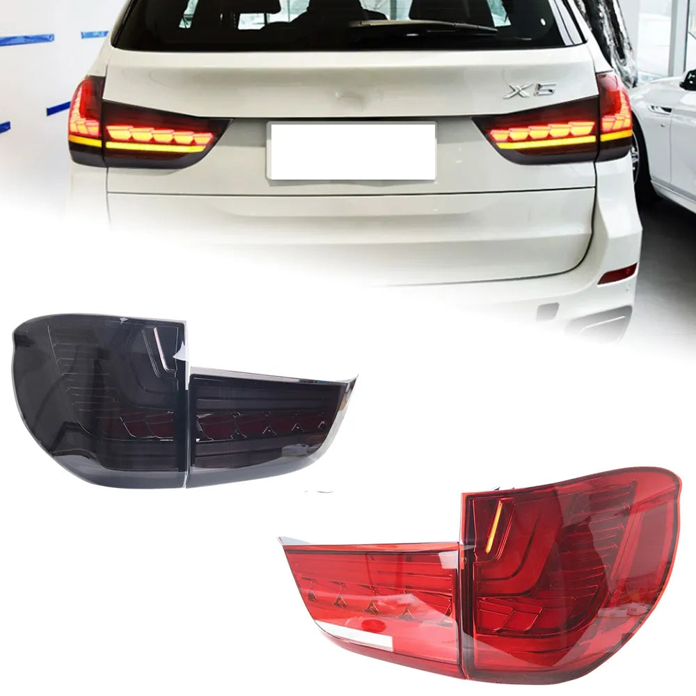GTS FULL LED PAIR RED ANIMATION TAIL LIGHTS LIGHT LAMP FOR BMW X5 F15 2013-2018