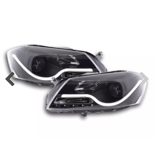 Daylight headlight LED DRL look VW Passat B7 3C 10- black