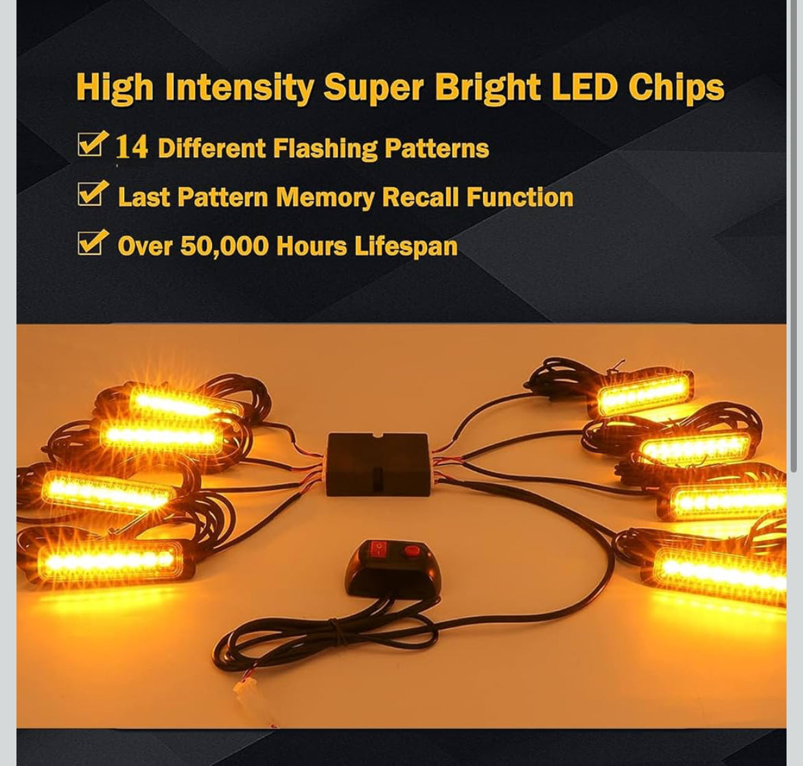 8 Led Plug & Play Strobe kit