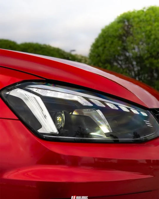 VW GOLF MK7 RS3 STYLE BI LED HEADLAMPS LED animation DRL SEQUENTIAL INDICATORS
