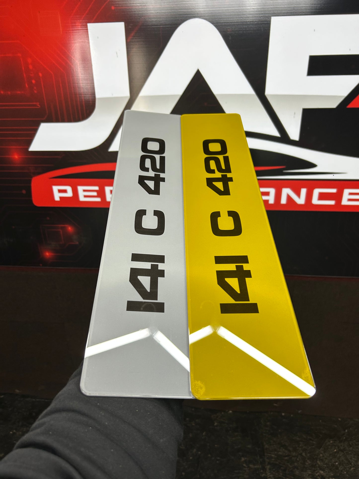 Printed 1 White / 1 Yellow Tinted