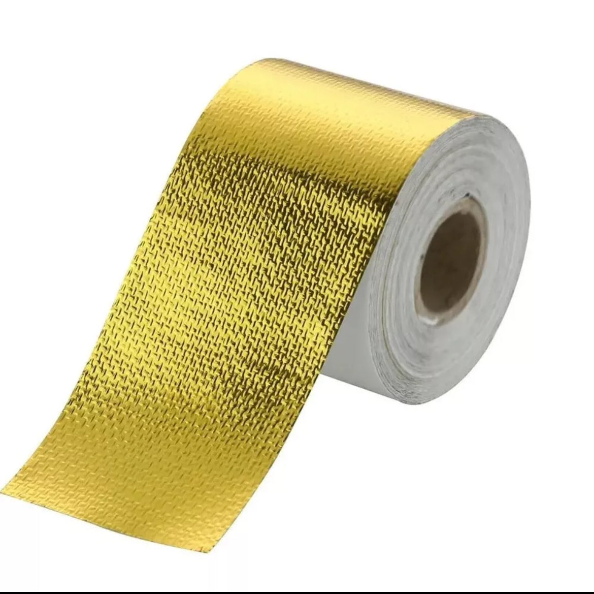 50mm X 10M Gold Roll Adhesive Reflective High Temperature Heat Shield Wrap Tape