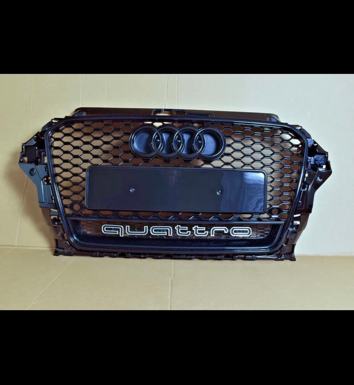RS3 STYLE GRILL For AUDI A3 S3 8V 2013 - 2016 DIRECT FIT GRILLE HONEYCOMB