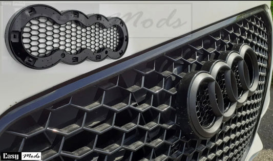 Audi badge logo emblem rings holder for honeycomb grill A1 A3 A4 A5 A7 A8 Q5 Q3