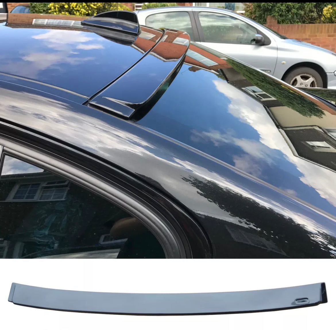 BMW 3 SERIES E90 M PERFORMANCE REAR WINDOW ROOF SPOILER GLOSS BLACK 2005-2011