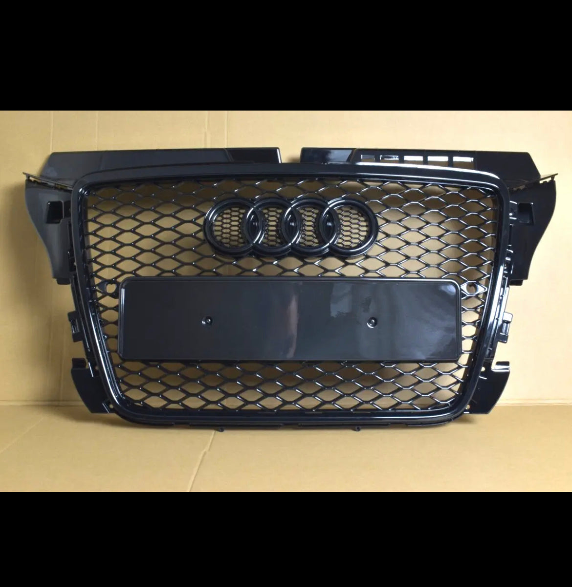 2009-2012 AUDI A3 S3 8P Grill RS3 Style Front Bumper Grille Black Honeycomb