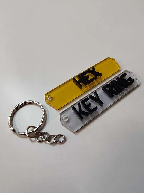 4D NumberPlate Keyring