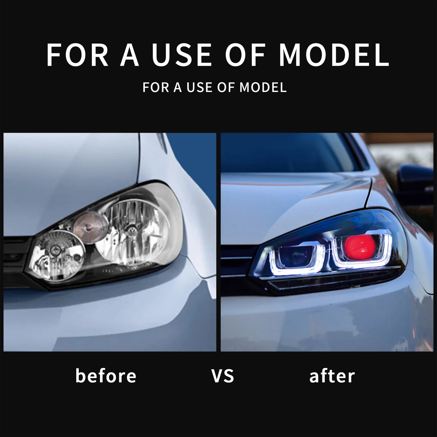 Mk6 Golf Gtd Demon Eyes Led Headlights