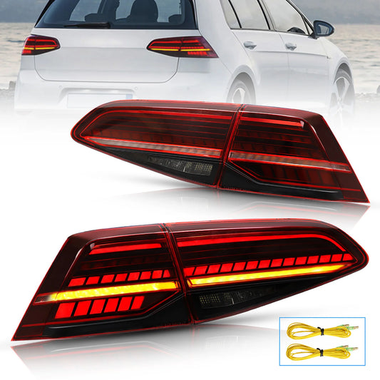 VW Golf 7 GT Facelift Style LED Tailights with Dynamic Indicator