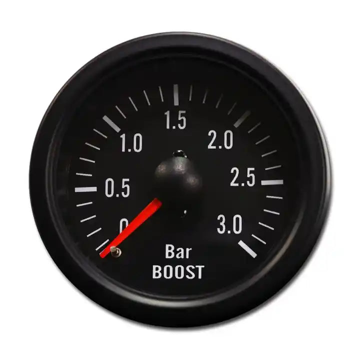 3 Bar Turbo Diesel 52mm Black Face Mechanical Boost Pressure Gauge