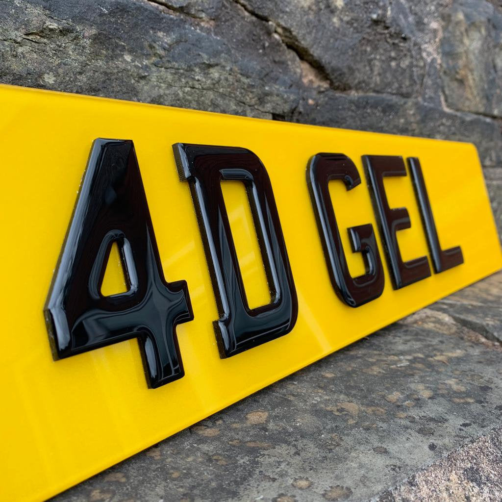 4D Black With Black Gel Top