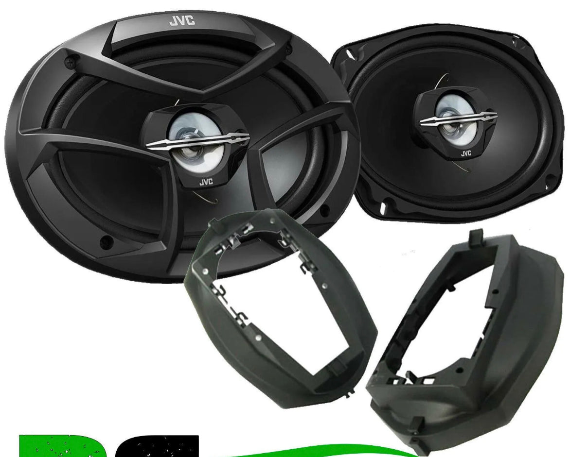 BMW 3 E36 1991-1998 JVC 1250 Watts front & rear Speaker Upgrade & Brackets