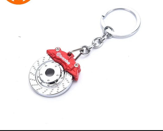 Brembo Calliper Keyring UK Red Rotor Keychain Keyfob Civic Evo GTR Tuner JDM