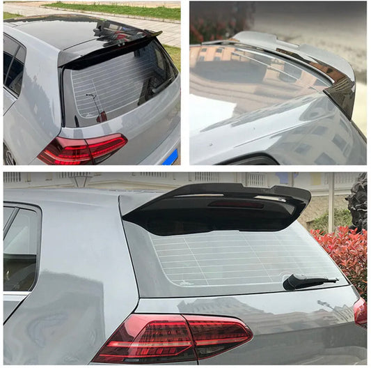 GLOSS BLACK REAR ROOF BOOT SPOILER HOOD FOR VW GOLF MK7 MK7.5 R GTD GTI 2014-20