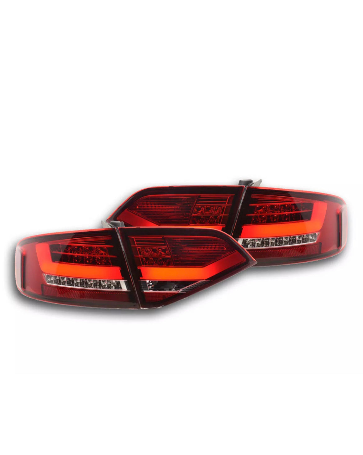 LED tail lights set Audi A4 B8 08-12 red/clear
