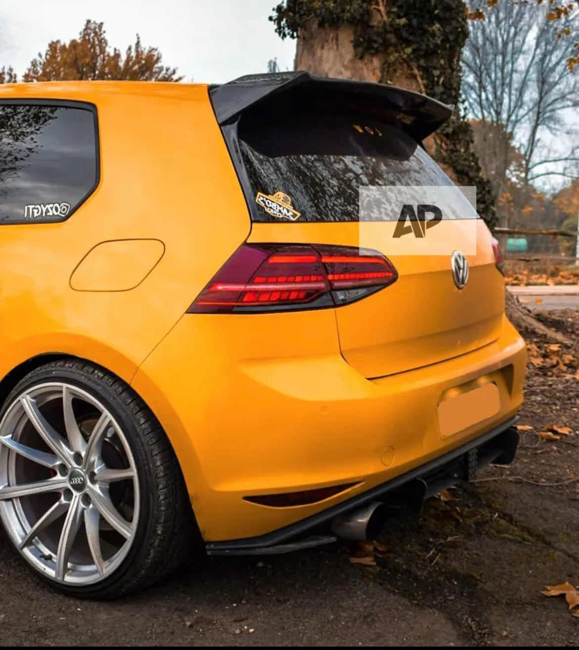 VW Golf 7 Osir Style Gloss Black Boot Spoiler MK7 MK7.5