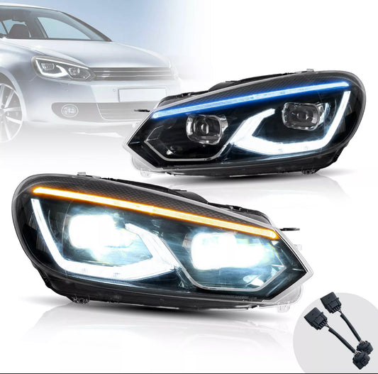 Golf 6 animation led headlights
