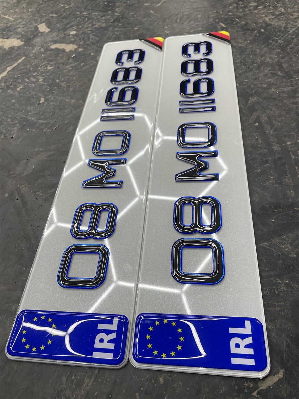 3D blue gel plates