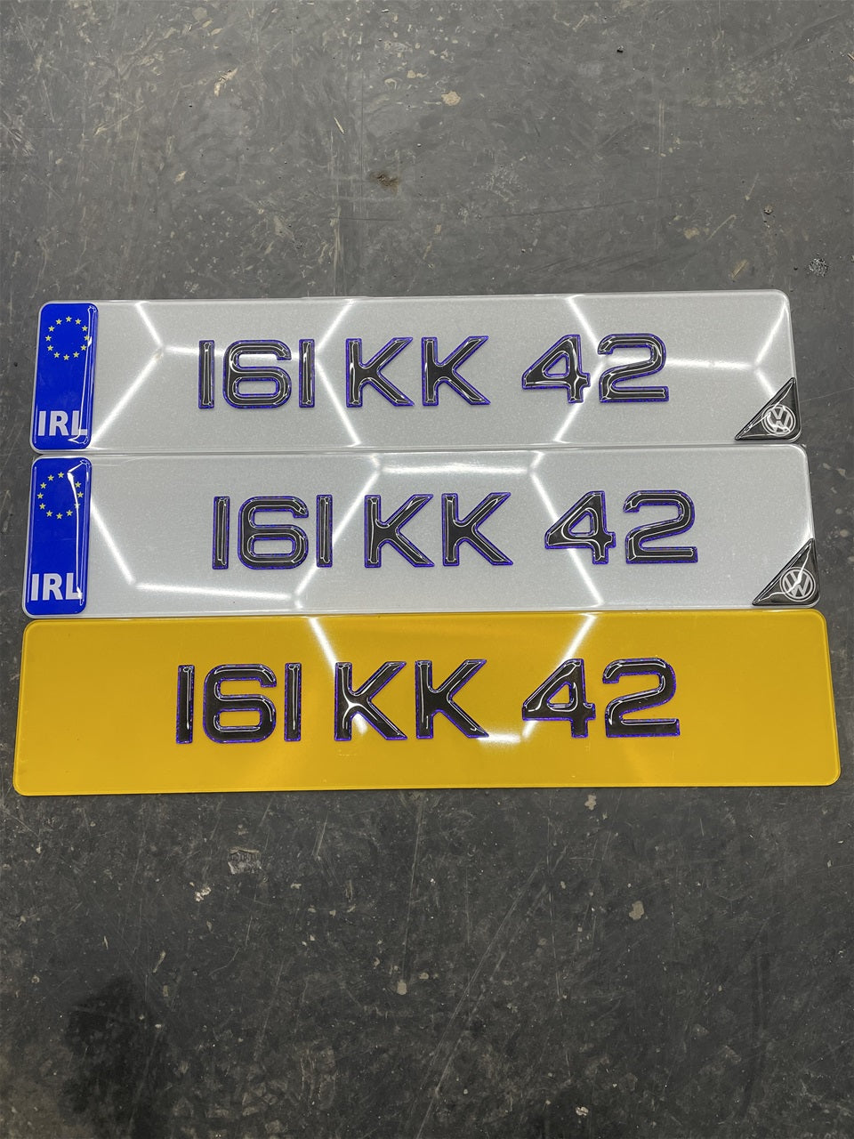 3d Purple gel plates