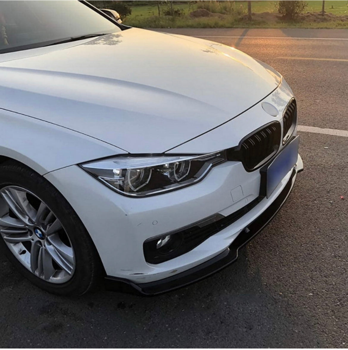 BMW F30 SE 12-19 Gloss Black Auto-Styles Front Lip