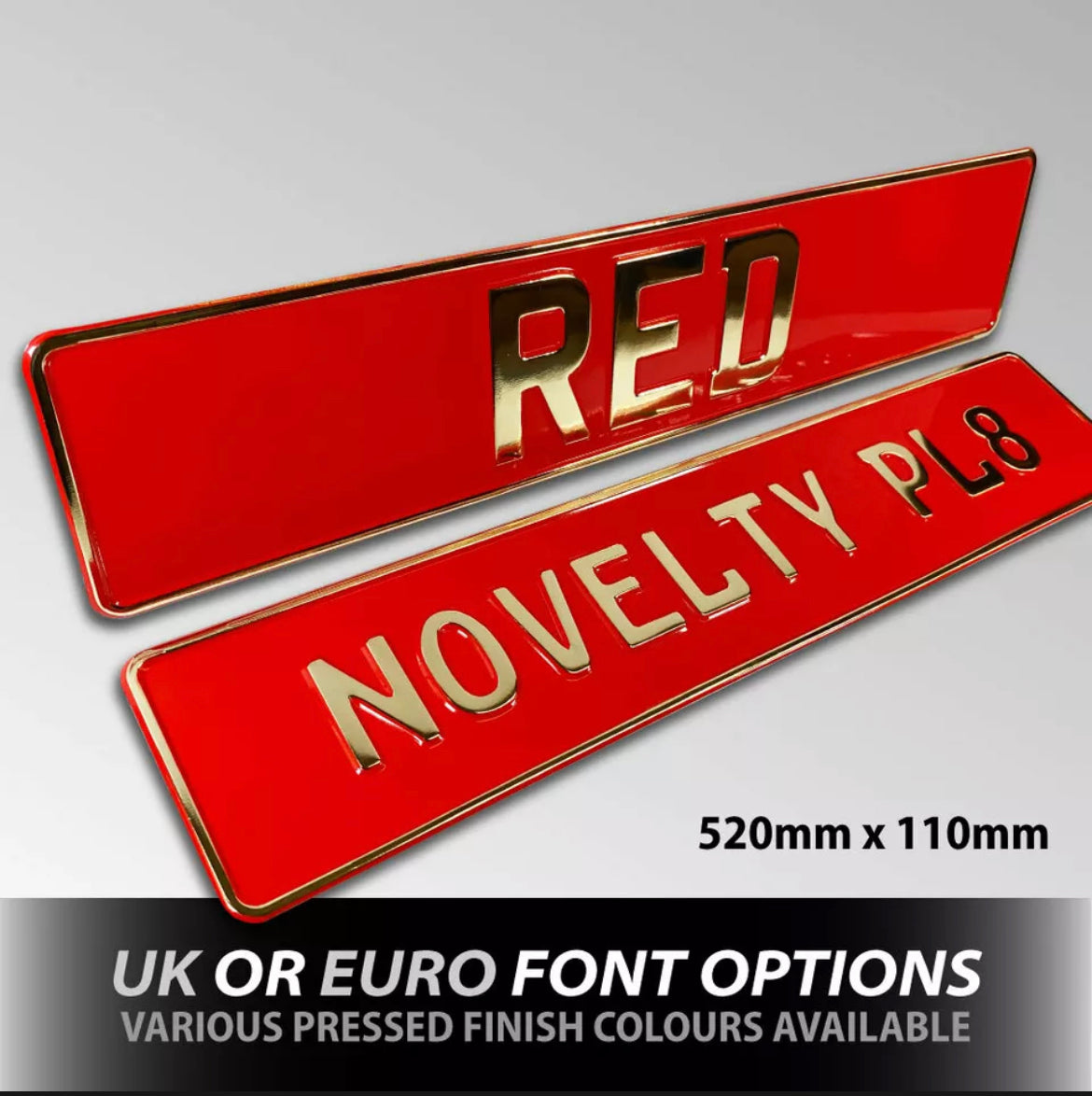 Coloured Metal Pressed ShowPlates