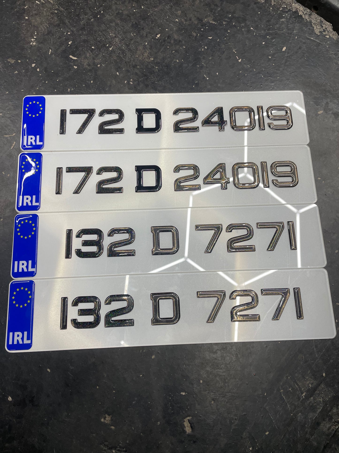 3D black gel plates