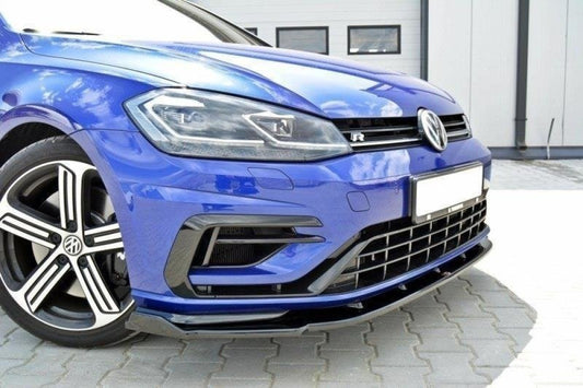Maxton Design VW Golf 7 Facelift R Bumper Lip v1 - Gloss Black