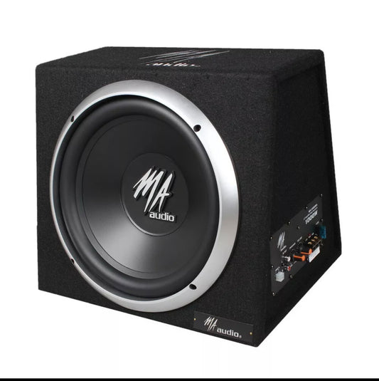 12” inch Car Audio Active Amplified Built in Amplifier Bass Sub Boom Box 1000 W