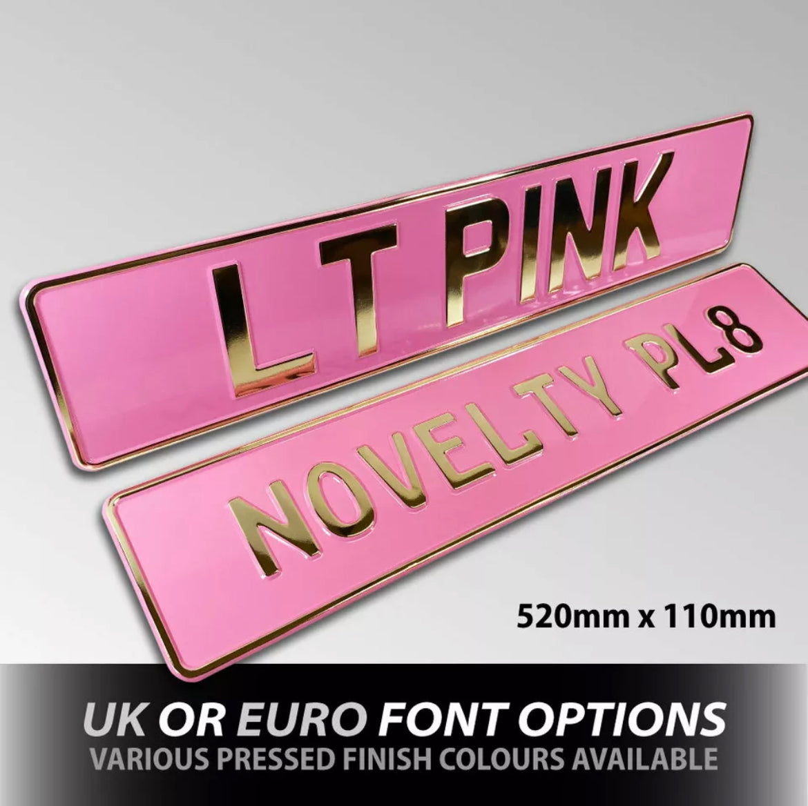Coloured Metal Pressed ShowPlates