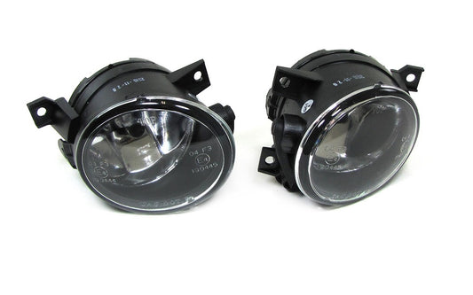 Front Left+Right Convex Lens Fog Light Lamps For VW MK5 Golf Jetta Bora 05-10