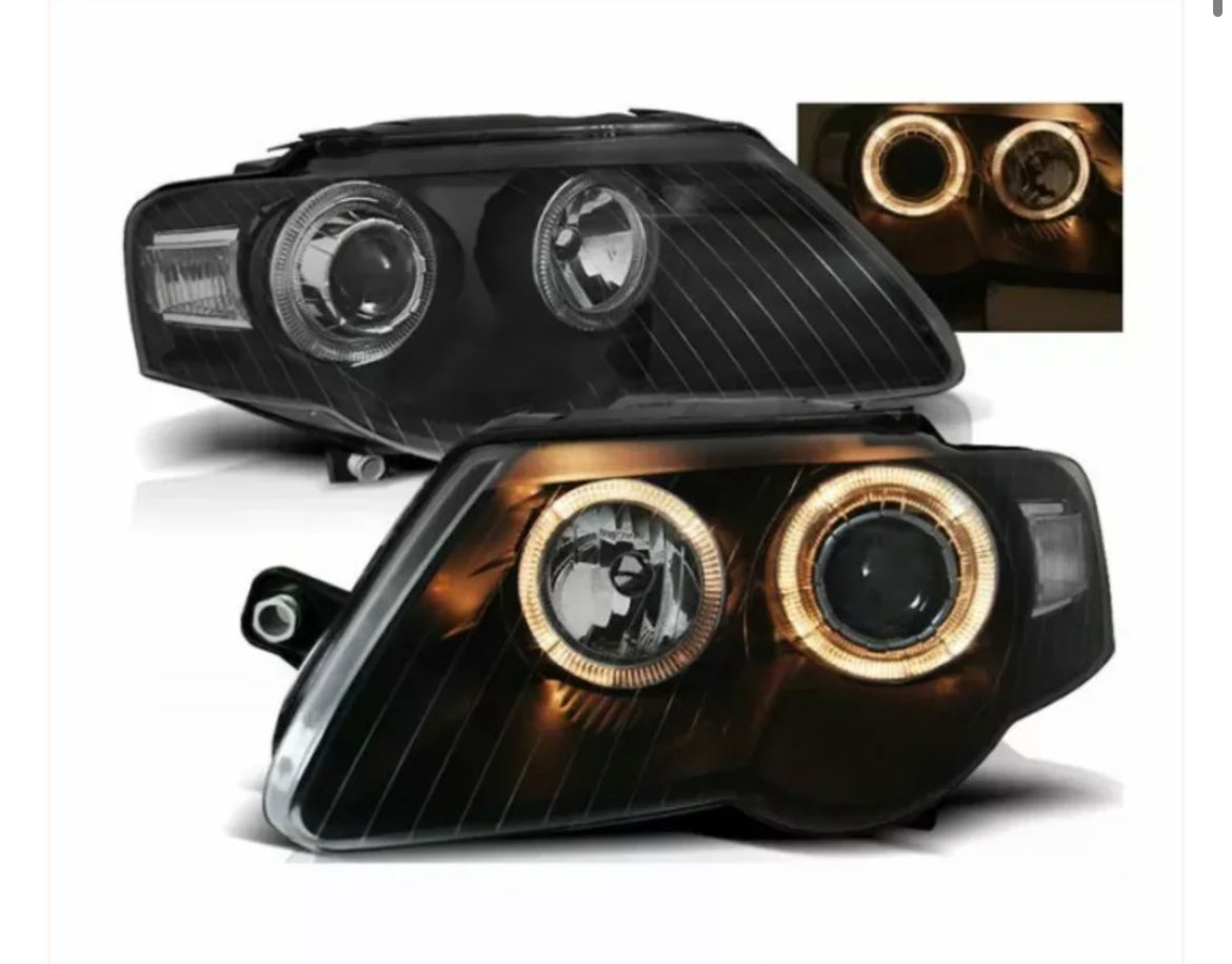 VW PASSAT B6 3C 2005-2010 ANGEL EYES BLACK LHD RHD
