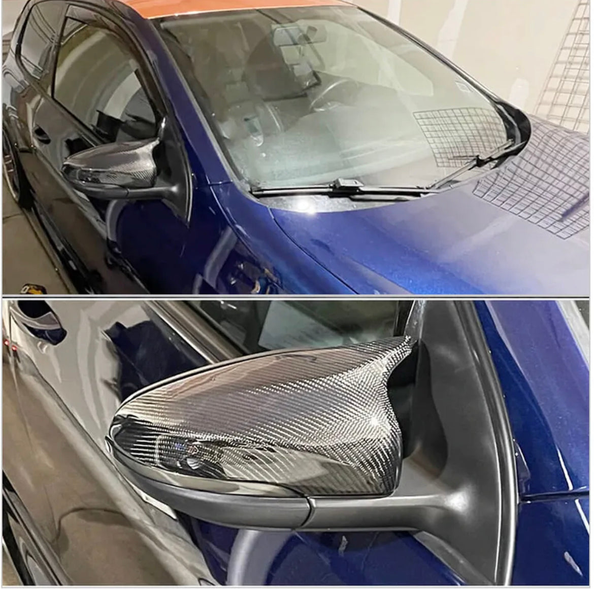 M4 Carbon Pair Side Mirror Cover  for VW Golf / Jetta MK6 2008-13