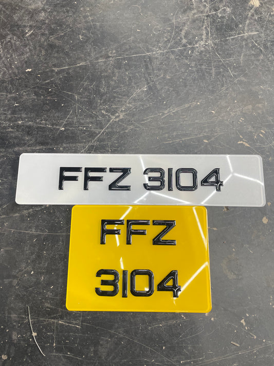 3D black gel plate 1 long 1 square