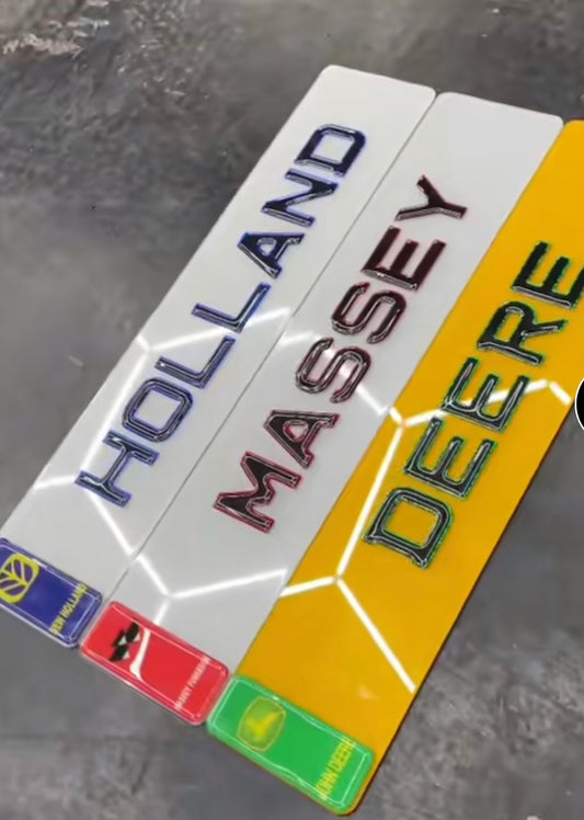 Tractor / Lorry 3D Show Plates