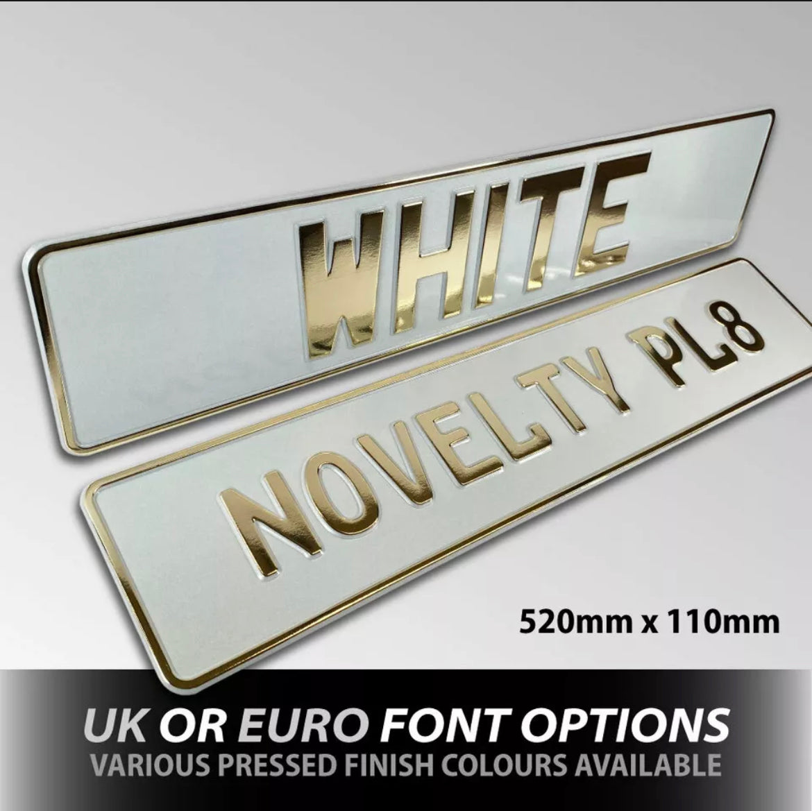 Coloured Metal Pressed ShowPlates