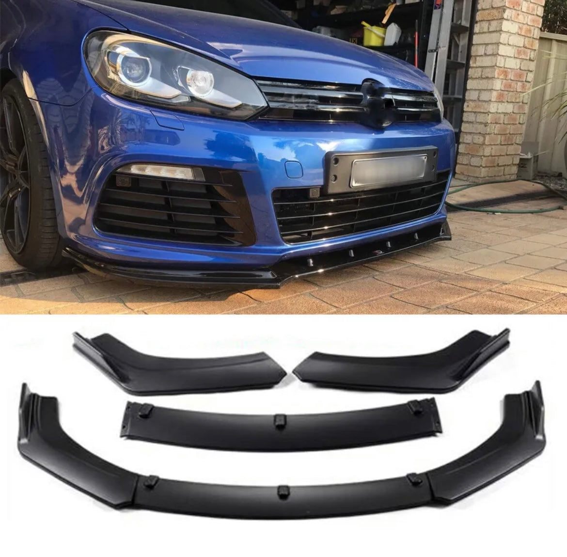 Mk6 Golf 3 piece black splitter Se, Gti & R20 fit