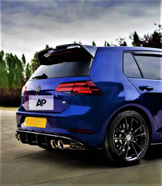 VW Golf R GTD GTI Oettinger Style Unpainted Boot Spoiler MK7 MK7.5