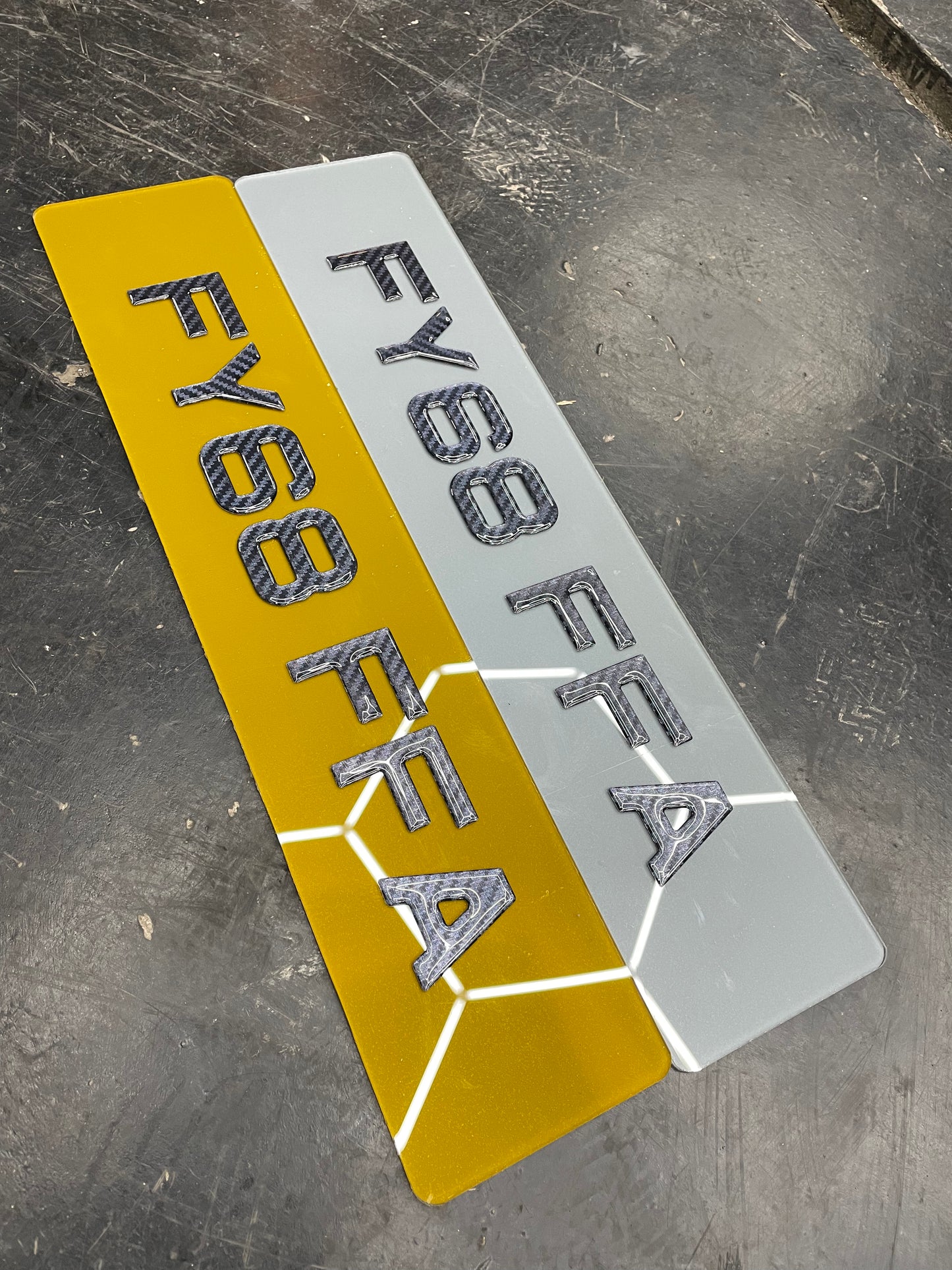3D Tinted Carbon Fibre Gel Plates