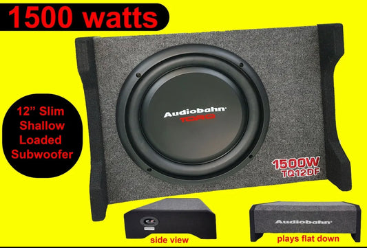 12" 1500W Car Truck Loaded Boom Bass box Subwoofer Design for small car