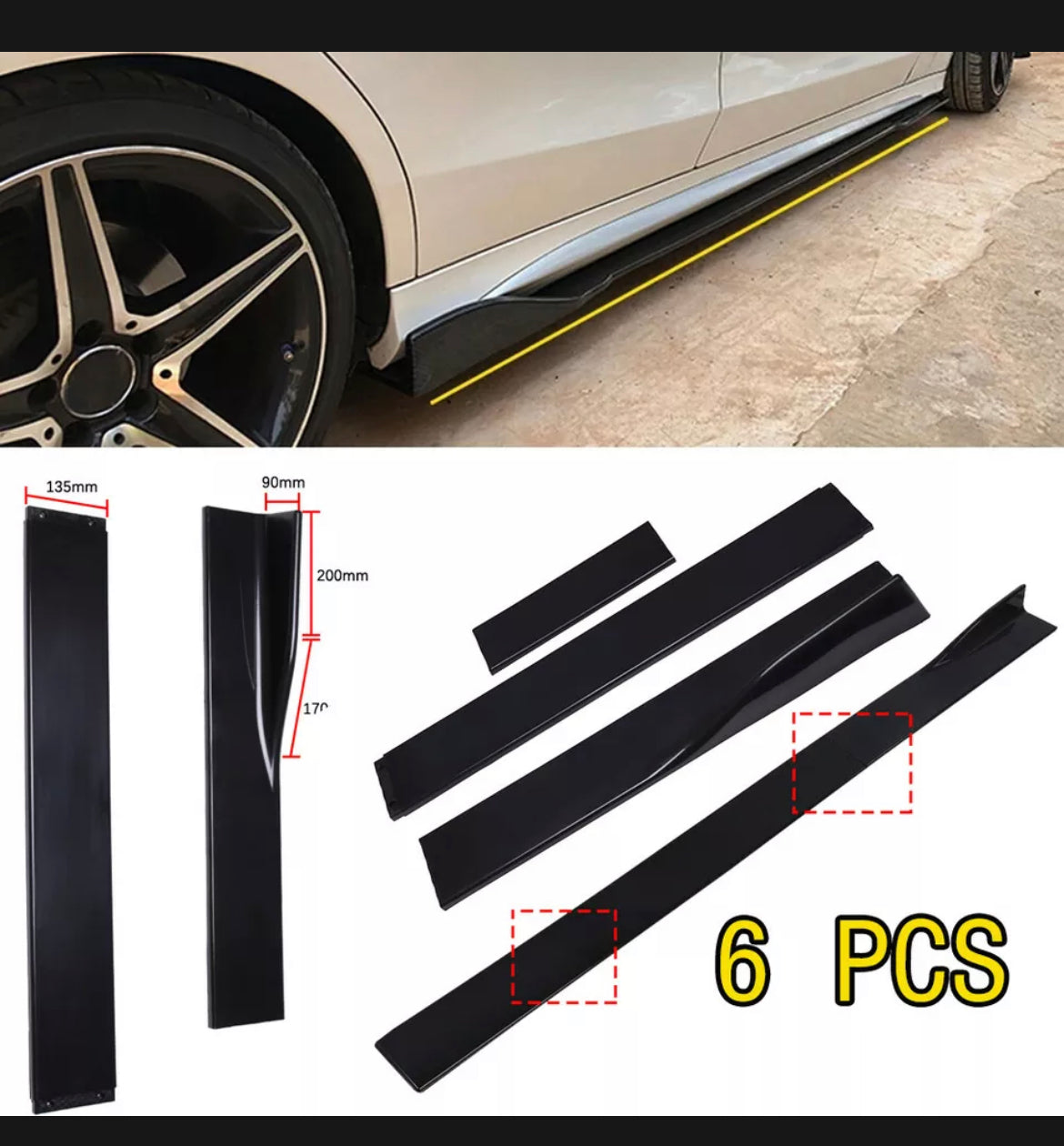 Universal Side Extensions Rear high lip