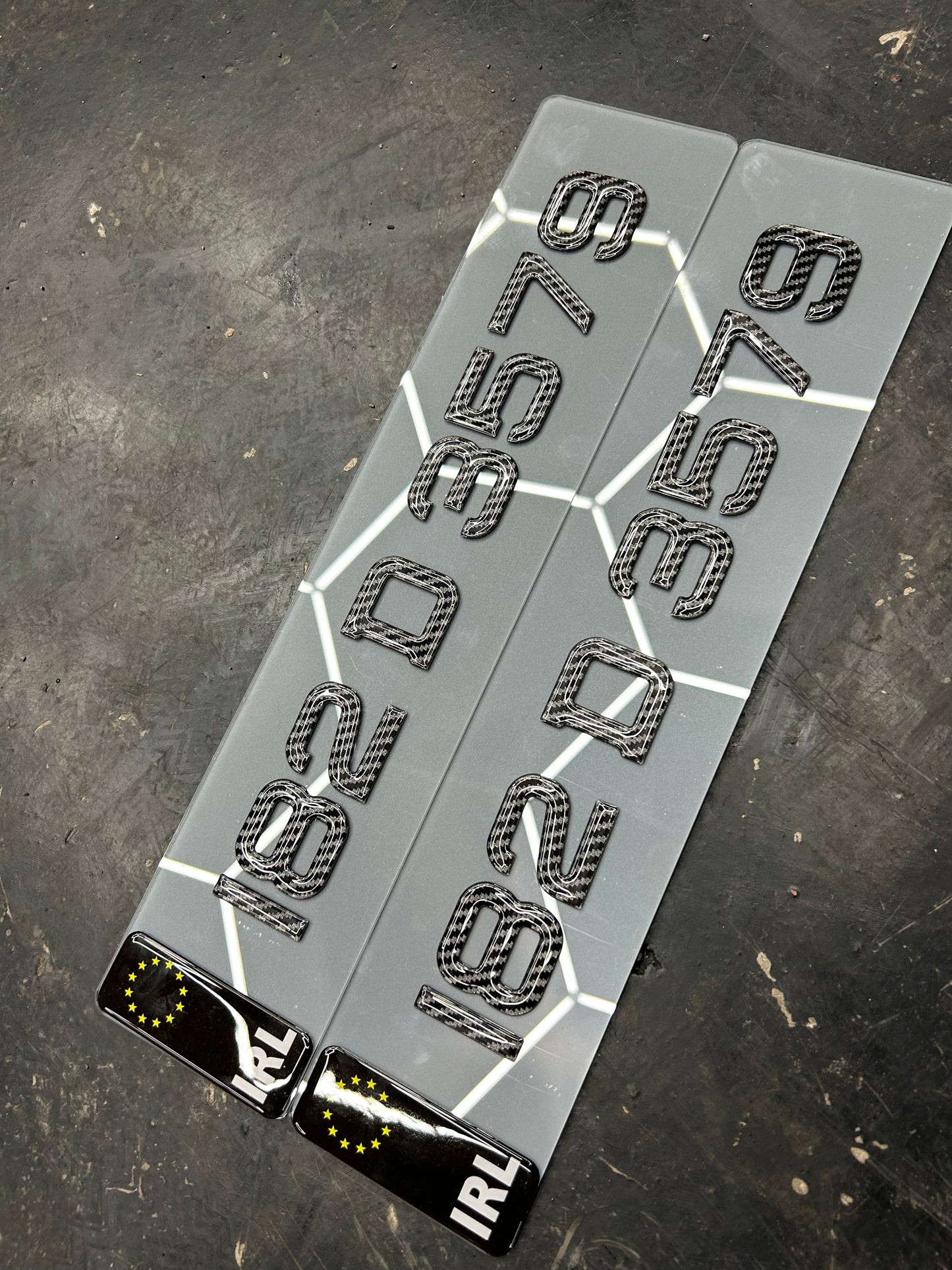 3D Tinted Carbon Fibre Gel Plates