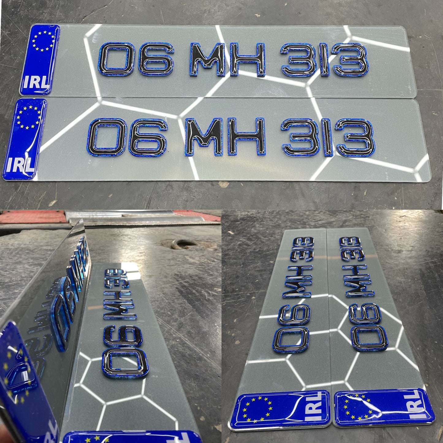 4D tinted Blue with 3d gel top